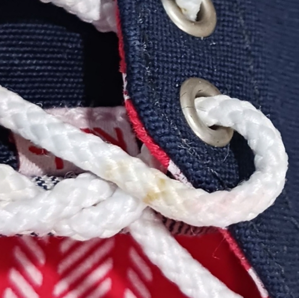 Keds Lace Up Canvas Boat Shoes Nautical - Picture 11 of 11